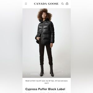 Canada Goose Cypress Puffer Black Label